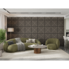 Mexen Linea 08 panel ścienny akustyczny 60 x 60 cm (4szt.), filc 9 mm, fornir techniczny, Szary Dąb - S110-60607-08-043