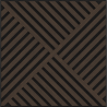 Mexen Linea 08 panneau mural acoustique 60 x 60 cm (4 pièces), feutre 9 mm, placage technique, Chêne Mocca - S110-60607-08-045