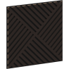 Mexen Linea 08 akoestisch wandpaneel 60 x 60 cm (4 stuks), vilt 9 mm, technisch fineer, Zwarte Eik - S110-60607-08-046