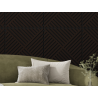 Mexen Linea 08 akustična stenska plošča 60 x 60 cm (4 kos), filc 9 mm, tehnični furnir, Črni Hrast - S110-60607-08-046