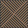 Mexen Linea 08 panel ścienny akustyczny 60 x 60 cm (4szt.), filc 9 mm, fornir techniczny, Jasny Orzech - S110-60607-08-047