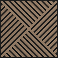 Mexen Linea 08 panneau mural acoustique 60 x 60 cm (4 pcs), feutre 9 mm, placage technique, Noyer Clair - S110-60607-08-047