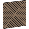 Mexen Linea 08 akustična stenska plošča 60 x 60 cm (4kos), filc 9 mm, tehnični furnir, Svetli Oreh - S110-60607-08-047