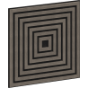 Mexen Linea 13 akustični stenski panel 60 x 60 cm (4kos), filc 9 mm, tehnični furnir, Sivi Hrast - S110-60607-13-043