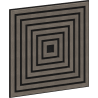 Mexen Linea 13 akustisk väggpanel 60 x 60 cm (4st.), filt 9 mm, teknisk faner, Grå Ek - S110-60607-13-043