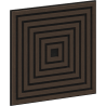 Mexen Linea 13 panel ścienny akustyczny 60 x 60 cm (4szt.), filc 9 mm, fornir techniczny, Dąb Mocca - S110-60607-13-045