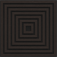Mexen Linea 13 akoestisch wandpaneel 60 x 60 cm (4st.), vilt 9 mm, technisch fineer, Zwarte Eik - S110-60607-13-046