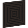 Mexen Linea 13 panel ścienny akustyczny 60 x 60 cm (4szt.), filc 9 mm, fornir techniczny, Czarny Dąb - S110-60607-13-046