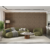Mexen Linea 13 akustični stenski panel 60 x 60 cm (4 kosi), filc 9 mm, tehnični furnir, Svetli Oreh - S110-60607-13-047