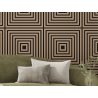 Mexen Linea 13 akustinen seinäpaneeli 60 x 60 cm (4 kpl), huopa 9 mm, tekninen viilu, Vaalea Pähkinä - S110-60607-13-047