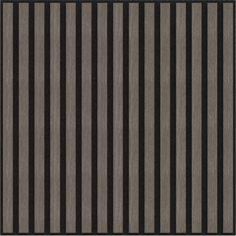 Mexen Linea 15 Akustische Wandpaneele 60 x 60 cm (4 Stk.), Filz 9 mm, Technisches Furnier, Graue Eiche - S110-60607-15-043