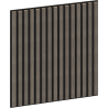 Mexen Linea 15 painel de parede acústico 60 x 60 cm (4 pcs), feltro 9 mm, folha técnica, Carvalho Cinza - S110-60607-15-043