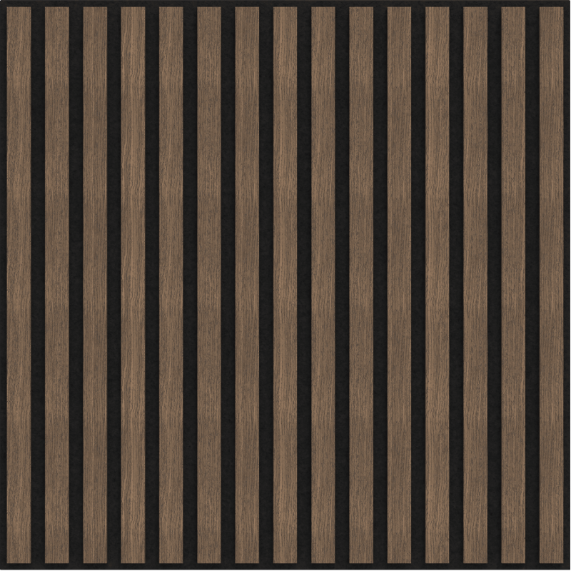 Mexen Linea 15 panel ścienny akustyczny 60 x 60 cm (4szt.), filc 9 mm, fornir techniczny, Ciemny Orzech - S110-60607-15-044