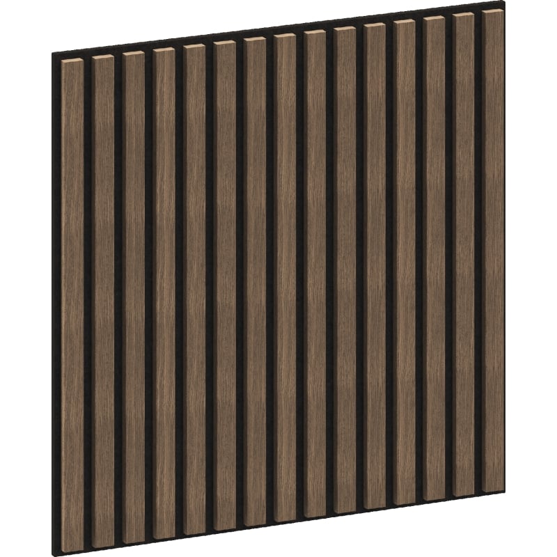 Mexen Linea 15 painel de parede acústico 60 x 60 cm (4 unid.), feltro 9 mm, folha técnica, Noz Escuro - S110-60607-15-044