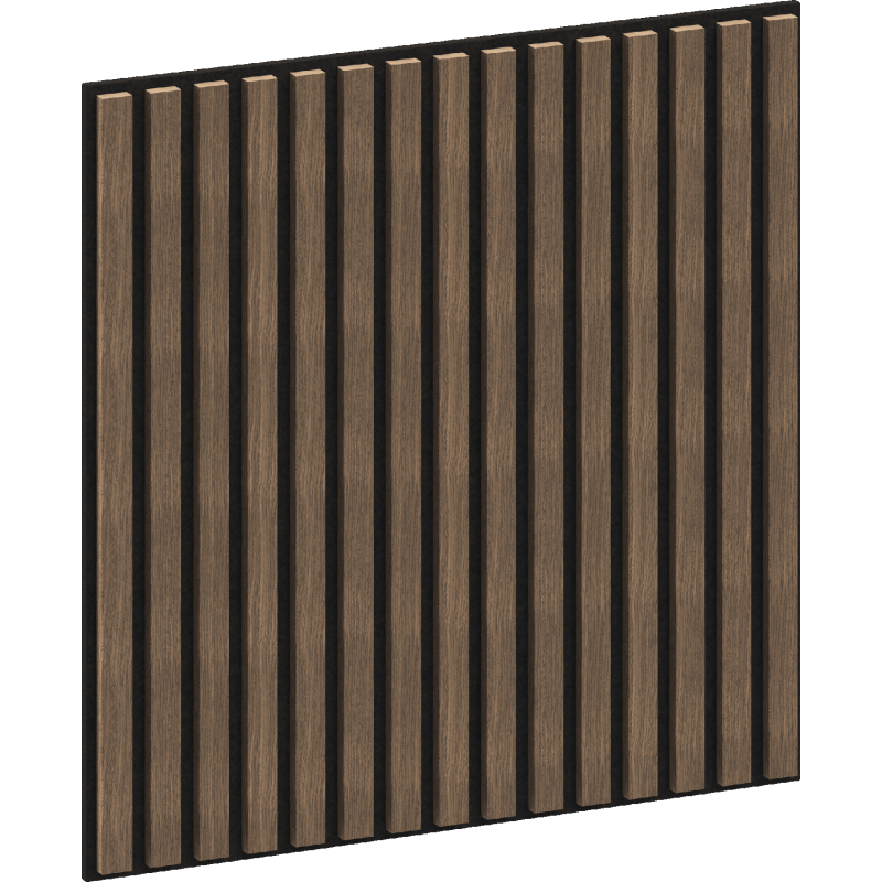 Mexen Linea 15 panel ścienny akustyczny 60 x 60 cm (4szt.), filc 9 mm, fornir techniczny, Ciemny Orzech - S110-60607-15-044