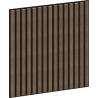 Mexen Linea 15 panel ścienny akustyczny 60 x 60 cm (4szt.), filc 9 mm, fornir techniczny, Ciemny Orzech - S110-60607-15-044