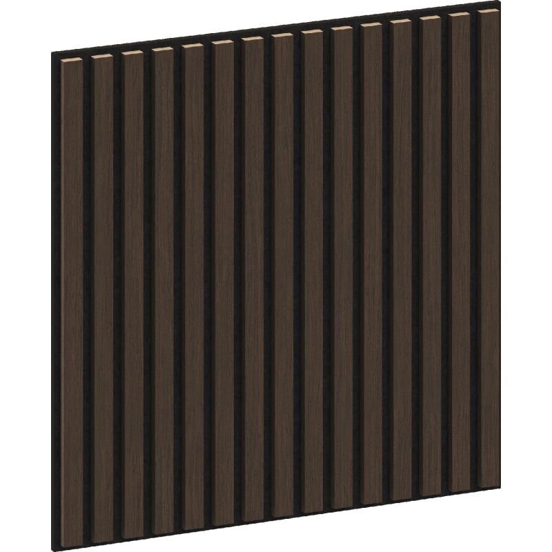 Mexen Linea 15 painel de parede acústico 60 x 60 cm (4 peças), feltro 9 mm, folha técnica, Carvalho Mocca - S110-60607-15-045