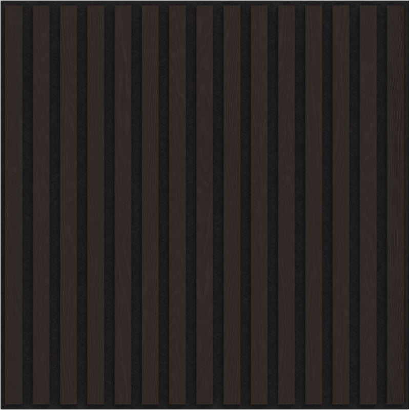 Mexen Linea 15 akustična stenska plošča 60 x 60 cm (4 kos), filc 9 mm, tehnični furnir, Črni Hrast - S110-60607-15-046