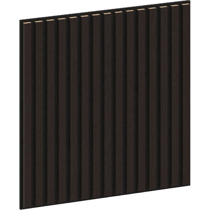Mexen Linea 15 panel de pared acústico 60 x 60 cm (4 unidades), fieltro de 9 mm, chapa técnica, Roble Negro