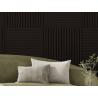 Mexen Linea 15 akustična stenska plošča 60 x 60 cm (4 kos), filc 9 mm, tehnični furnir, Črni Hrast - S110-60607-15-046