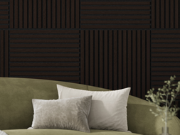 Mexen Linea 15 panel ścienny akustyczny 60 x 60 cm (4szt.), filc 9 mm, fornir techniczny, Czarny Dąb - S110-60607-15-046