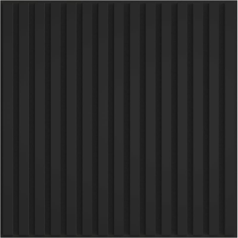 Mexen Linea 15 akoestisch wandpaneel 60 x 60 cm (4st.), vilt 9 mm, technisch fineer, Zwart Mat - S110-60607-15-053