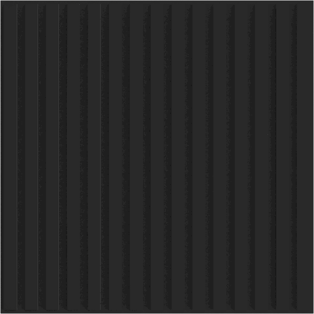 Mexen Linea 15 painel de parede acústico 60 x 60 cm (4 peças), feltro 9 mm, folha técnica, Preto Mate - S110-60607-15-053