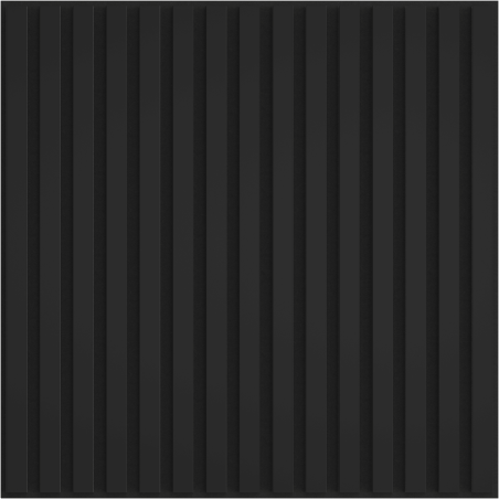Mexen Linea 15 panneau mural acoustique 60 x 60 cm (4 pièces), feutre 9 mm, placage technique, Noir Mat - S110-60607-15-053