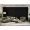 Mexen Linea 15 panel ścienny akustyczny 60 x 60 cm (4szt.), filc 9 mm, fornir techniczny, Czarny Mat - S110-60607-15-053