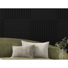 Mexen Linea 15 panel ścienny akustyczny 60 x 60 cm (4szt.), filc 9 mm, fornir techniczny, Czarny Mat - S110-60607-15-053