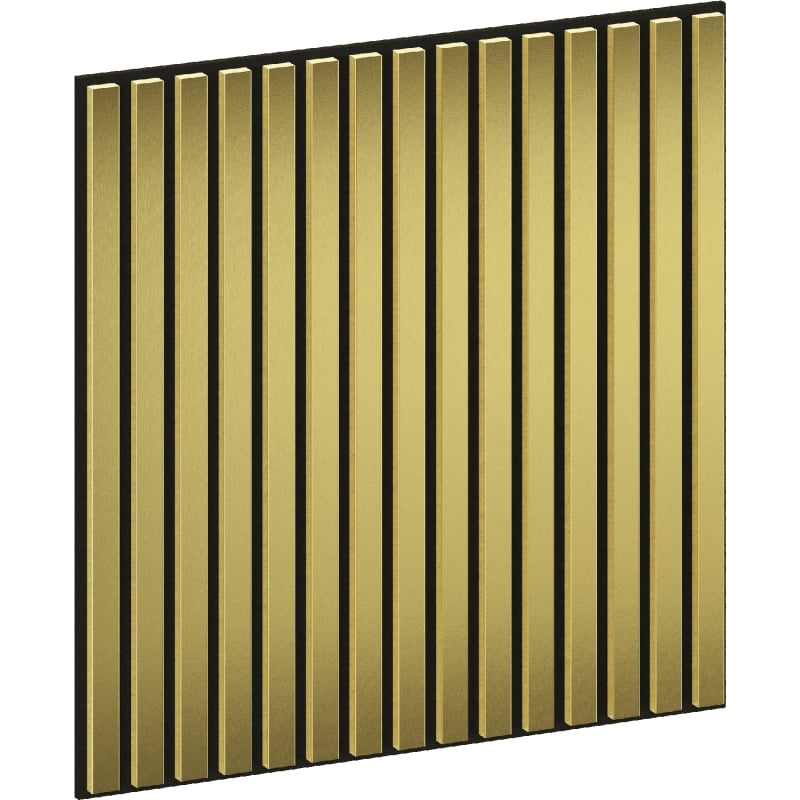 Mexen Linea 15 painel de parede acústico 60 x 60 cm (4 peças), feltro 9 mm, folha técnica, Dourado - S110-60607-15-057