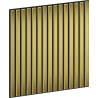 Mexen Linea 15 akoestisch wandpaneel 60 x 60 cm (4 stuks), vilt 9 mm, technische fineer, Goud - S110-60607-15-057