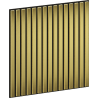 Mexen Linea 15 panneau mural acoustique 60 x 60 cm (4pcs), feutre 9 mm, placage technique, Doré - S110-60607-15-057