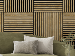 Mexen Linea 15 panel ścienny akustyczny 60 x 60 cm (4szt.), filc 9 mm, fornir techniczny, Dąb Miodowy - S110-60607-15-066