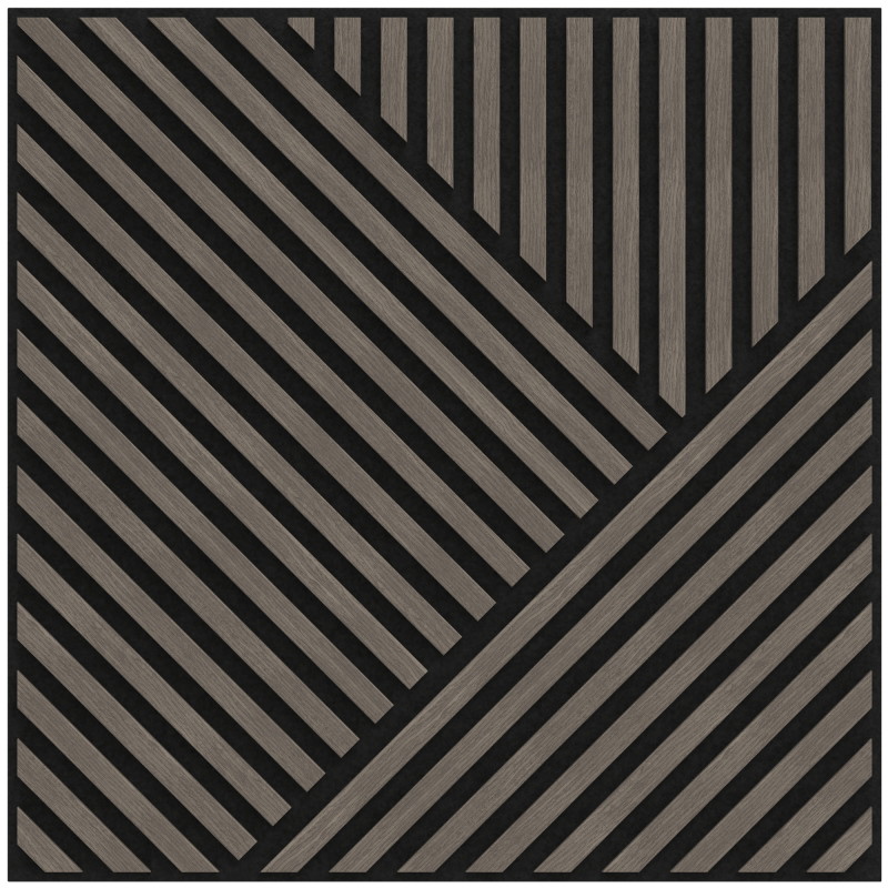 Mexen Linea 25 ακουστικό πάνελ τοίχου 60 x 60 cm (4τμχ.), τσόχα 9 mm, τεχνικό καπλαμά,