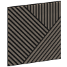 Mexen Linea 25 panel ścienny akustyczny 60 x 60 cm (4szt.), filc 9 mm, fornir techniczny, Szary Dąb - S110-60607-25-043