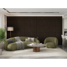 Mexen Linea 25 pannello acustico da parete 60 x 60 cm (4 pezzi), feltro 9 mm, impiallacciatura tecnica, Rovere Mocca
