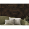 Mexen Linea 25 panel ścienny akustyczny 60 x 60 cm (4szt.), filc 9 mm, fornir techniczny, Dąb Mocca - S110-60607-25-045