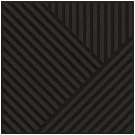 Mexen Linea 25 ακουστικό πάνελ τοίχου 60 x 60 cm (4τμχ.), τσόχα 9 mm, τεχνικό καπλαμά,