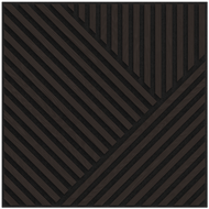 Mexen Linea 25 akustični stenski panel 60 x 60 cm (4 kosi), 9 mm filc, tehnični furnir, Črni Hrast - S110-60607-25-046