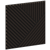 Mexen Linea 25 akustisk väggpanel 60 x 60 cm (4 st), filt 9 mm, teknisk faner, Svart Ek - S110-60607-25-046