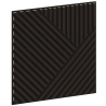 Mexen Linea 25 panel ścienny akustyczny 60 x 60 cm (4szt.), filc 9 mm, fornir techniczny, Czarny Dąb - S110-60607-25-046