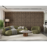 Mexen Linea 25 panel ścienny akustyczny 60 x 60 cm (4szt.), filc 9 mm, fornir techniczny, Jasny Orzech - S110-60607-25-047