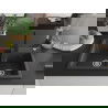 Mexen Tomas fregadero de granito de 2 cubetas con grifo de cocina Rita, negro moteado - 6516-76-670300-70