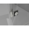 Mexen Mist-H Duo cabine de douche pivotante droite 105 x 115 cm, transparent, nickel brossé - 8A5-105L-115P-97-00