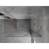 Mexen Mist-H Duo cabine de douche pivotante droite 105 x 115 cm, transparent, nickel brossé - 8A5-105L-115P-97-00