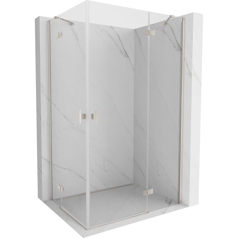 Mexen Mist-H Duo cabine de douche pliante 70 x 70 cm, transparent, chrome - 8A5-070L-070P-01-00