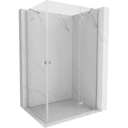 Mexen Mist-H Duo cabine de douche pliante 70 x 70 cm, transparent, chrome - 8A5-070L-070P-01-00