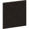 Mexen Linea 26 panel ścienny akustyczny 60 x 60 cm (4szt.), filc 9 mm, fornir techniczny, Czarny Dąb - S110-60607-26-046