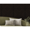 Mexen Linea 26 panel ścienny akustyczny 60 x 60 cm (4szt.), filc 9 mm, fornir techniczny, Czarny Dąb - S110-60607-26-046